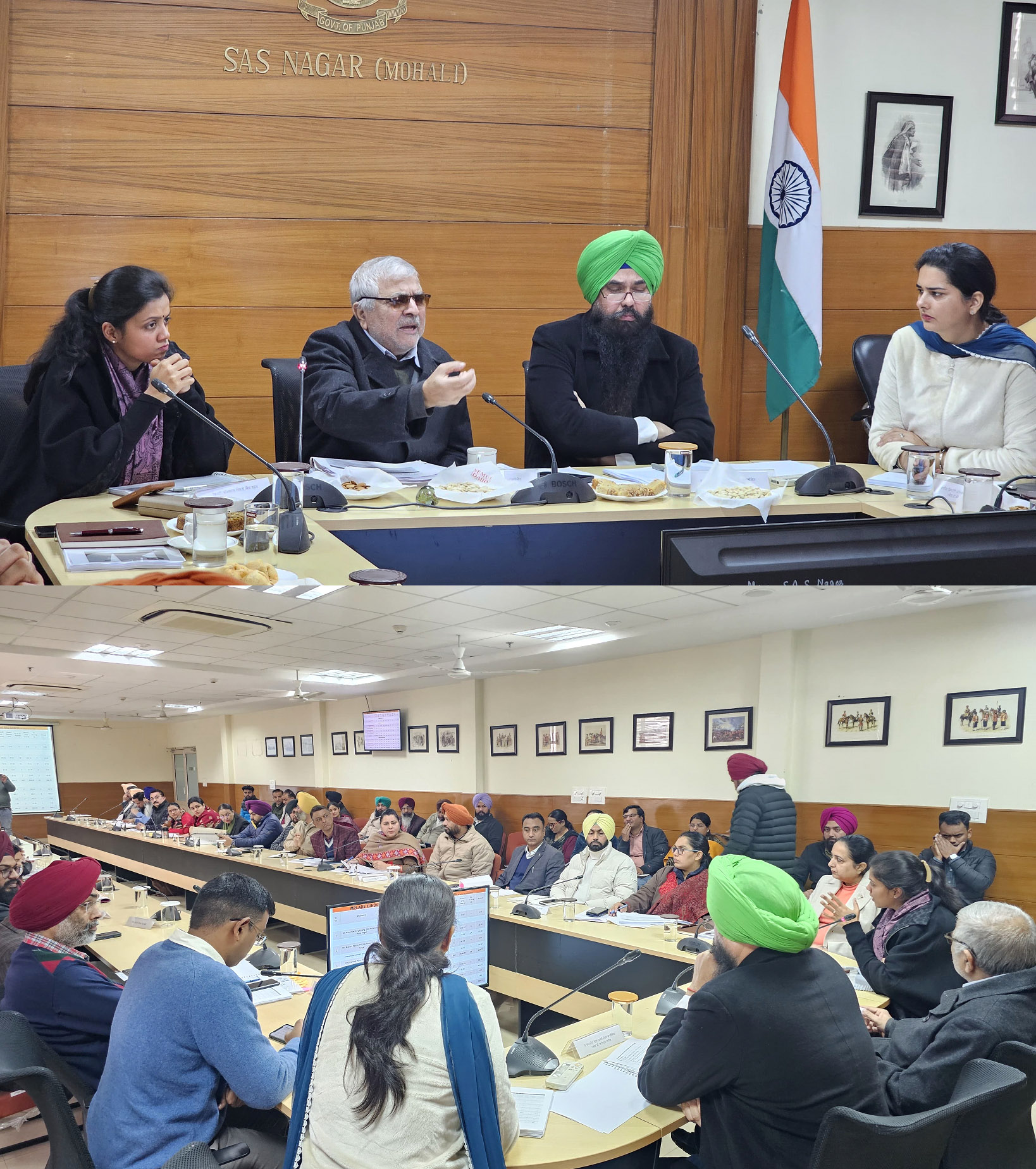 Review of MPLAD and Central Schemes by Lok Sabha Members Dr. Dharamvir Gandhi and Malvinder Singh Kang